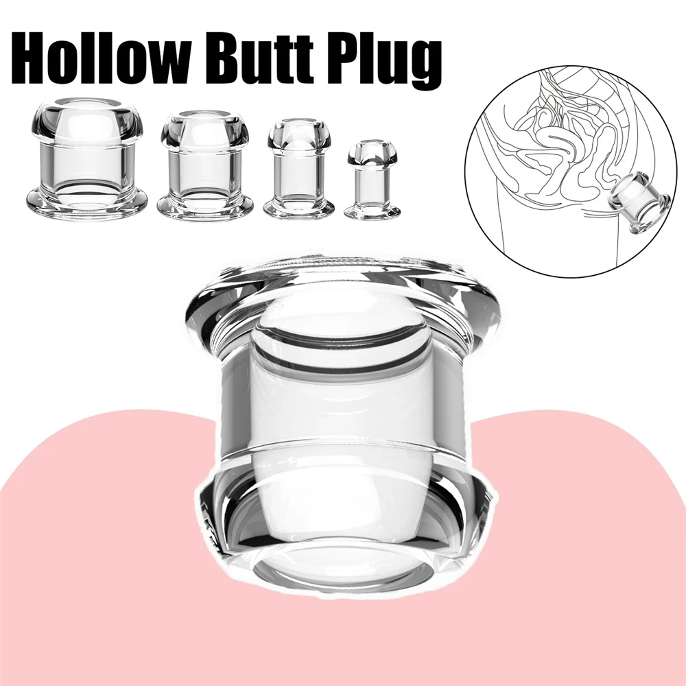 Hollow Butt Plug Analytical Stopper Anus Dilator Vagina Speculum Prostate Massager Stimulate Sex Toys For Adults Couples