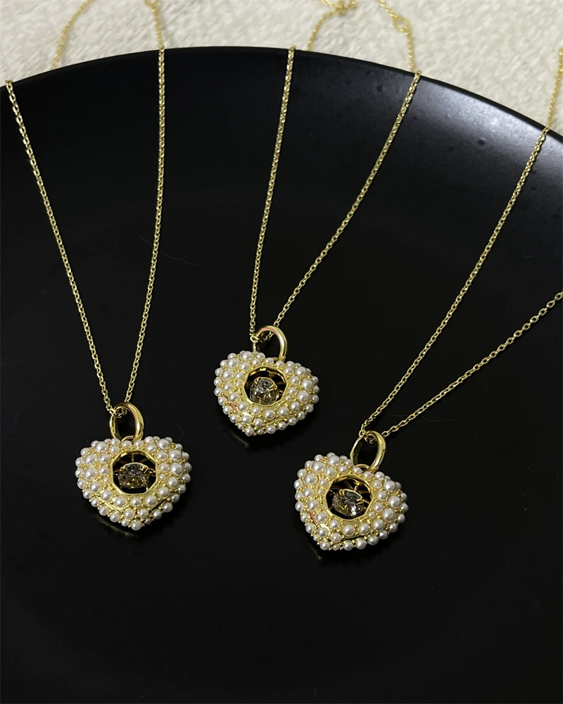 

Swarovskies Lover Limited Girl Romantic Pendant Necklace 925 Sterling Silver Not Easy to Fade Banquet Essential Luxury