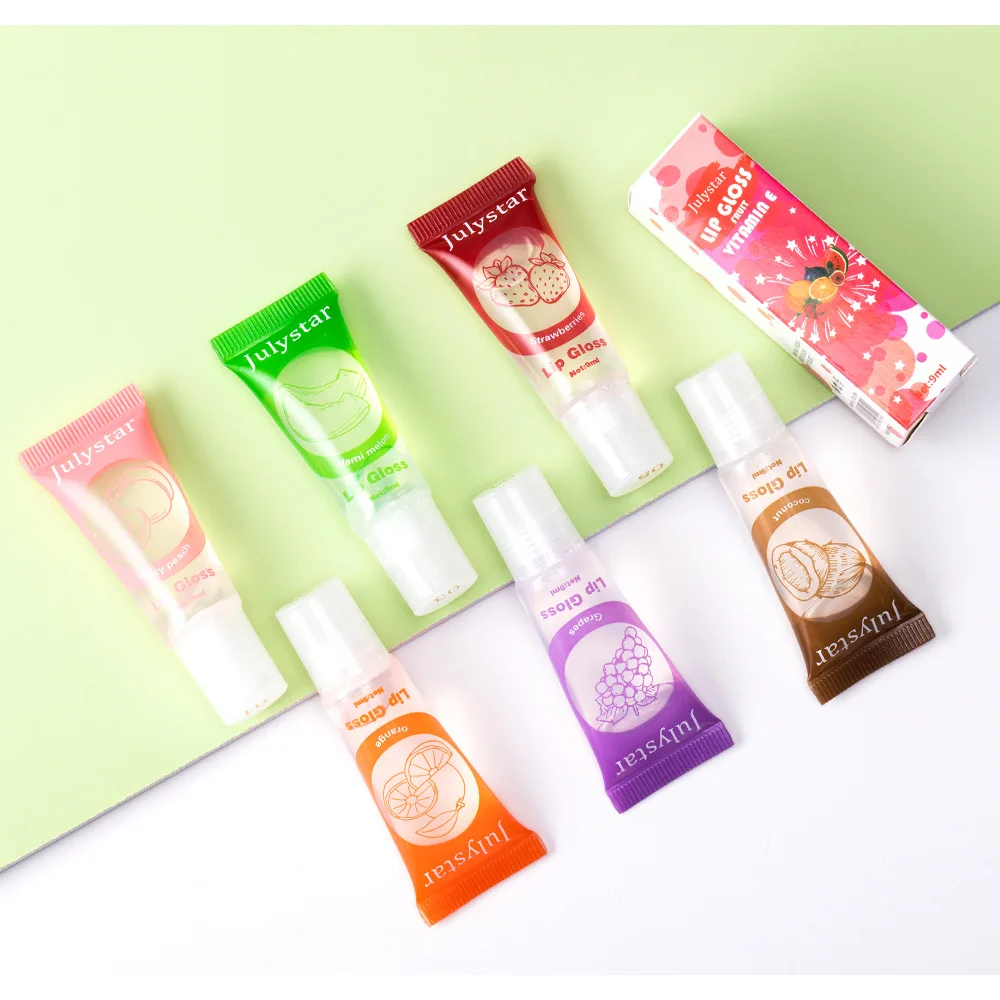 Multicolor Fruity Nourishing Moisturizing Hydrating Vitamin E Lip Oil High Gloss Long Lasting Hydrating Lip Honey 6