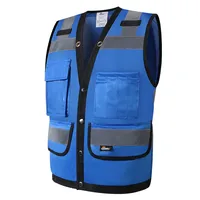 Hi Vis Mesh Reflective Work Vest with Multiple Pockets