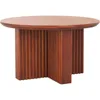 Home Collection Natural Brown Round Top Coffee Table 6