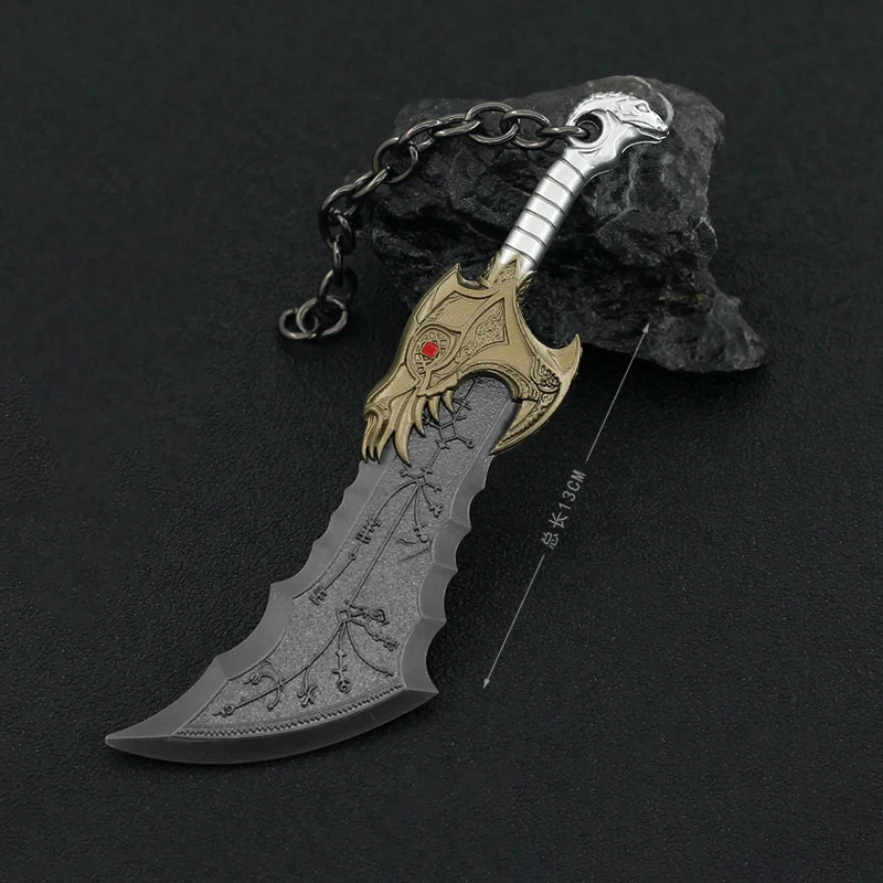 God of War WeaponBlade of Olympus Blades of Chaos Zeus Kratos Game Keychain  Katana Sword Real Steel Samurai Weapon Kid Toys - AliExpress
