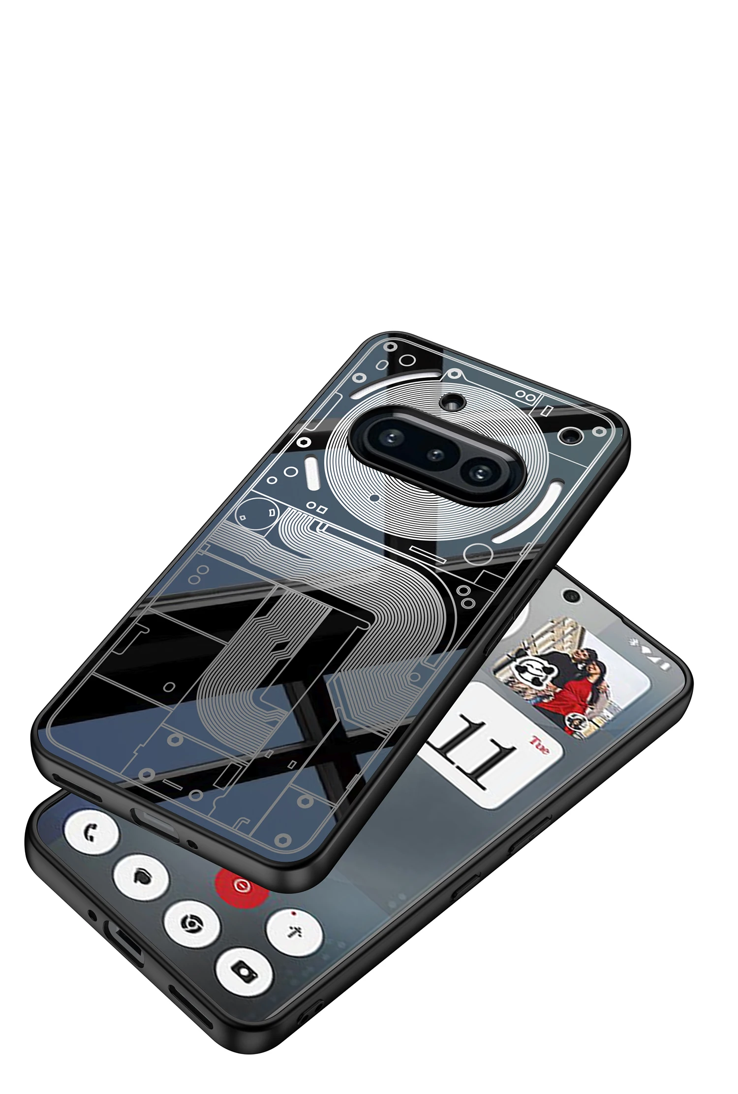 Luxury Painted Machine Pattern Case For Nothing Phone 3A Ultra-thin Shockproof S