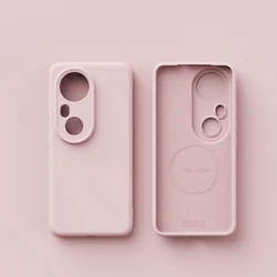 Magsafe Matte Silicone Magnetic Case with Wireless Charging Compatibility for Vivo iQOO 13 (Light Pink)