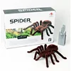 [Funny] Prank trick toy Infrared remote control flash spider animal toy Electronic pets RC simulation luminous tarantula model 1