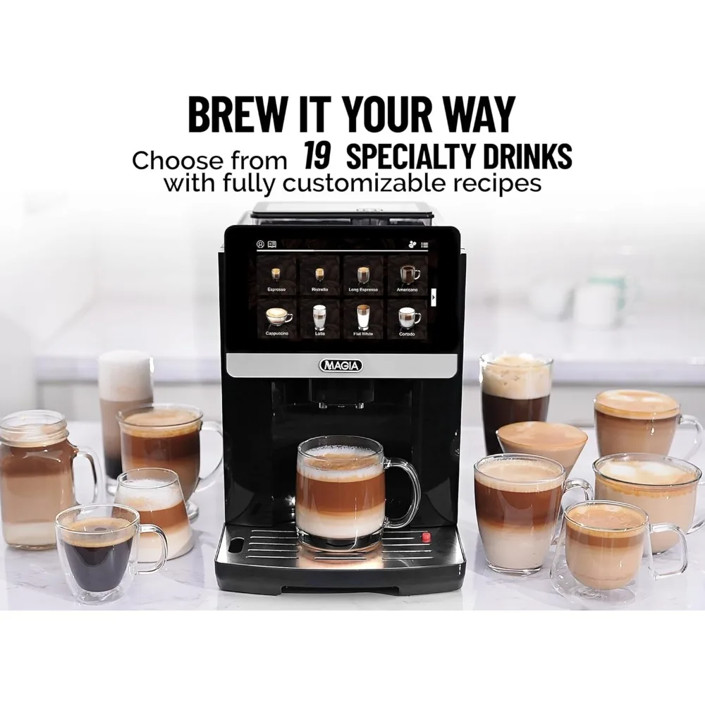 Fully Automatic Espresso Machine With Grinder - 19 Customizable Coffee Options - Auto-Cleaning For Easy Maintenance 3