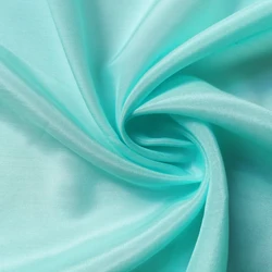 Luxurious Mulberry Silk Cotton Blend Fabric in White and Black - Perfect for Dresses, Scarves, and Decorations (15 lake blue)