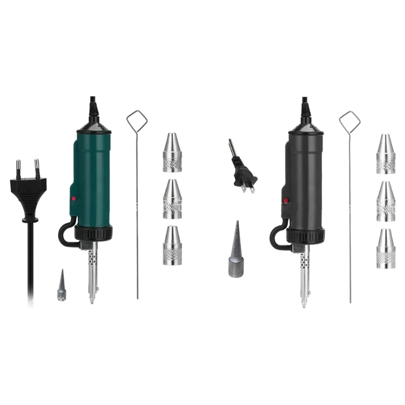 Tin Sucker Remove Pump Portable with 3 Suction Nozzle Vacuum Soldering New Desoldering Machine Electric Solder 220V Automatic 4