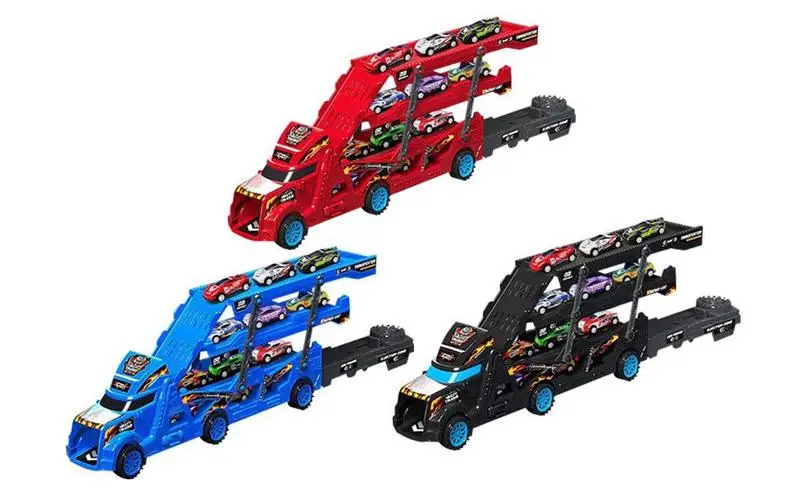 

Transport Vehicle Toy Car Carrier Truck Birthday Gifts Folding Ejection Race Truck Vehicle Carrier Car Storage Transporter Toy