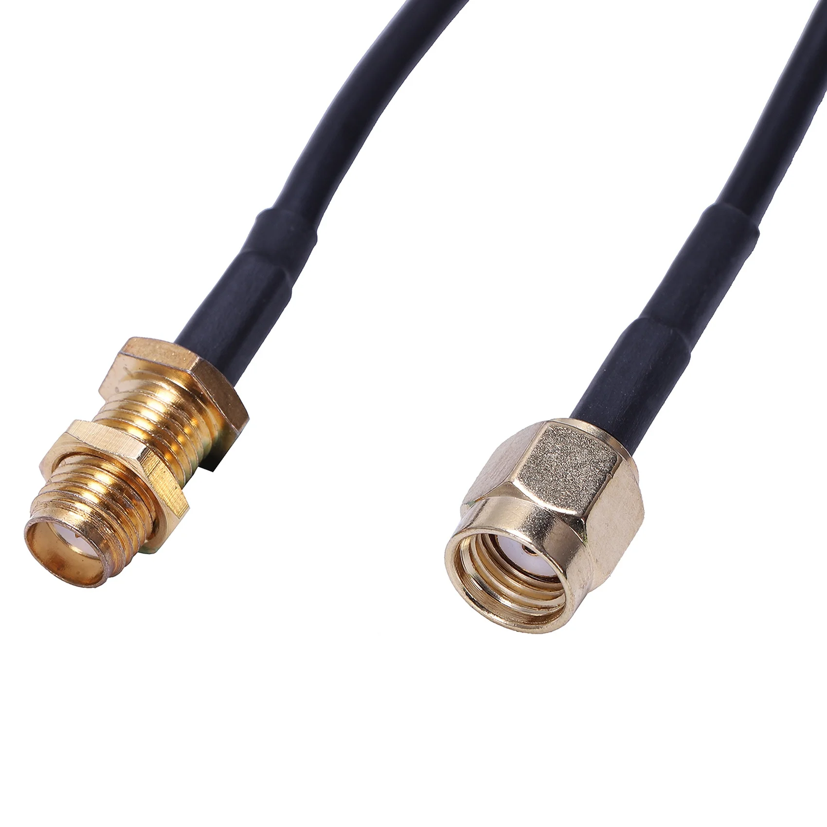 ABSE-2X 5M 검정색 RP-SMA 남성-여성 Wifi 안테나 커넥터 연장 케이블