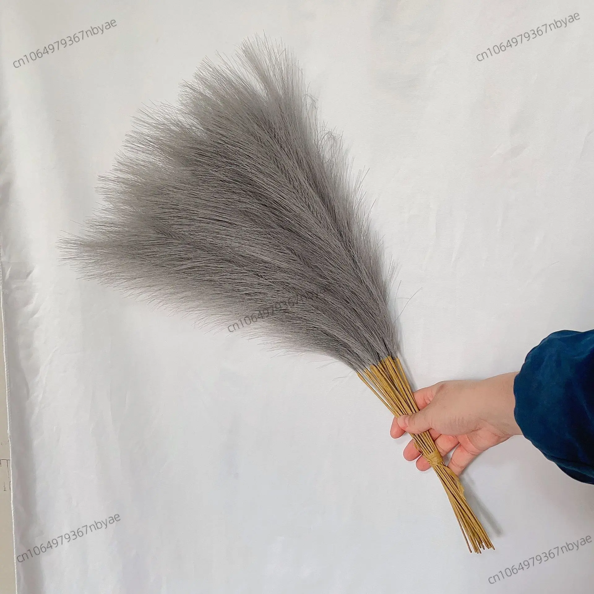 55CM Flauschiges Pampasgras Boho-Deko Blume Künstliche Pflanze Schilfgras Simuliert für Hochzeit Party Heimdekoration Kunstblumen – Detail 6