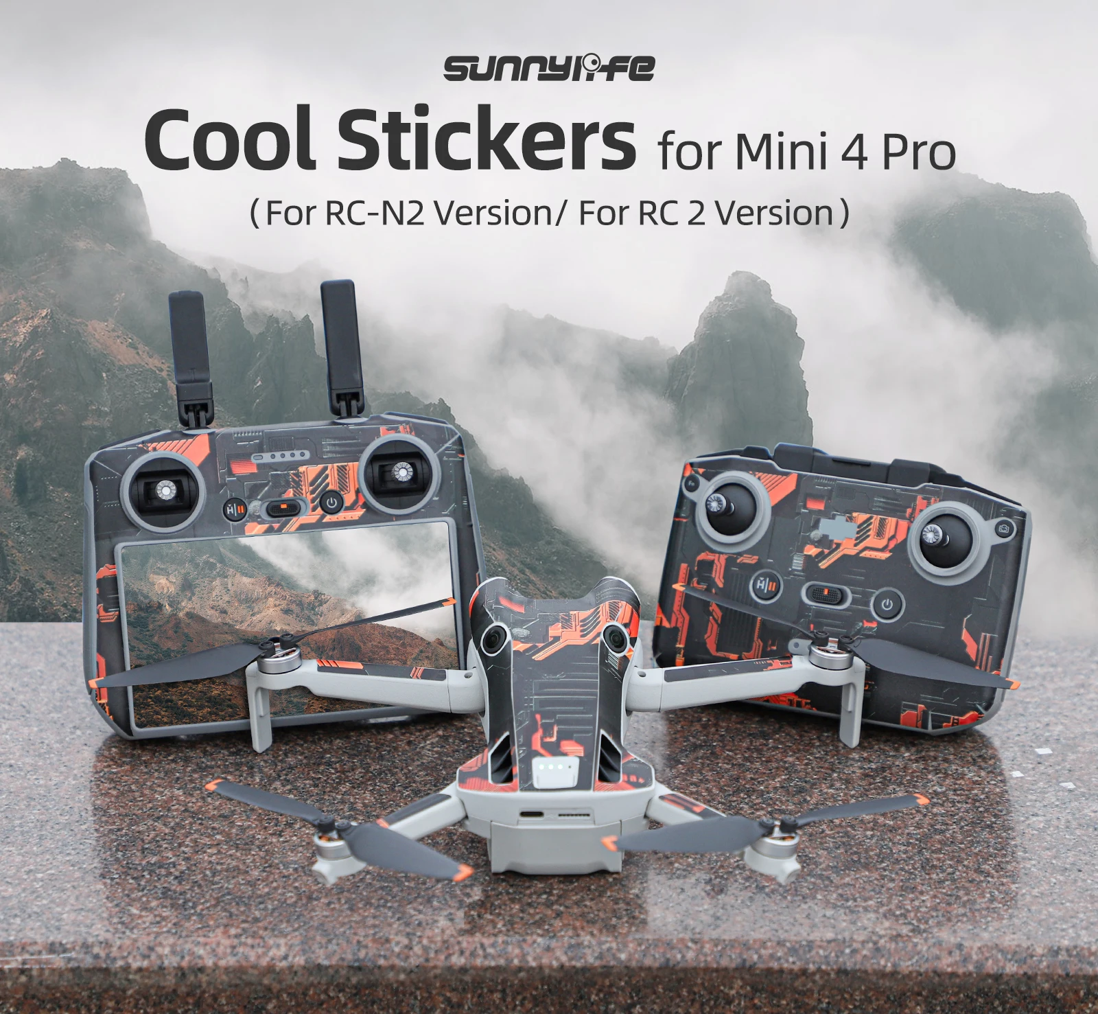 Drone Accessories Mini 4 Pro Decal Stickers