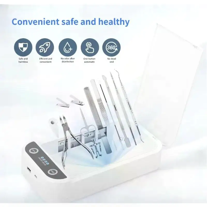 Multifunctional UV Sterilizer Box One Touch for Disinfection Smart Nail Manicure Make Up Tools/MicrobladingAccessory/Jewelry Ins