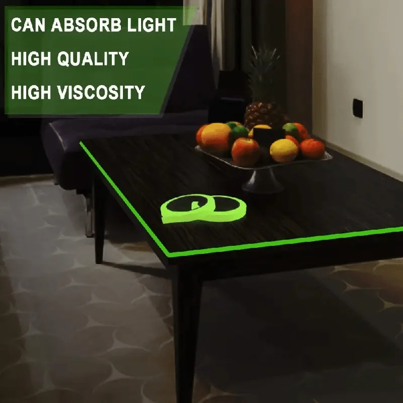 1 Roll of Luminous Safety Tape-Self-Adhesive Luminous Tape for Home Decoration and Safety Warning