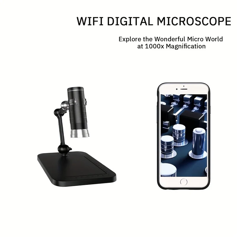 1000X WiFi Digital Microscope 8 LED HD USB Electronic Microscopes Zoom