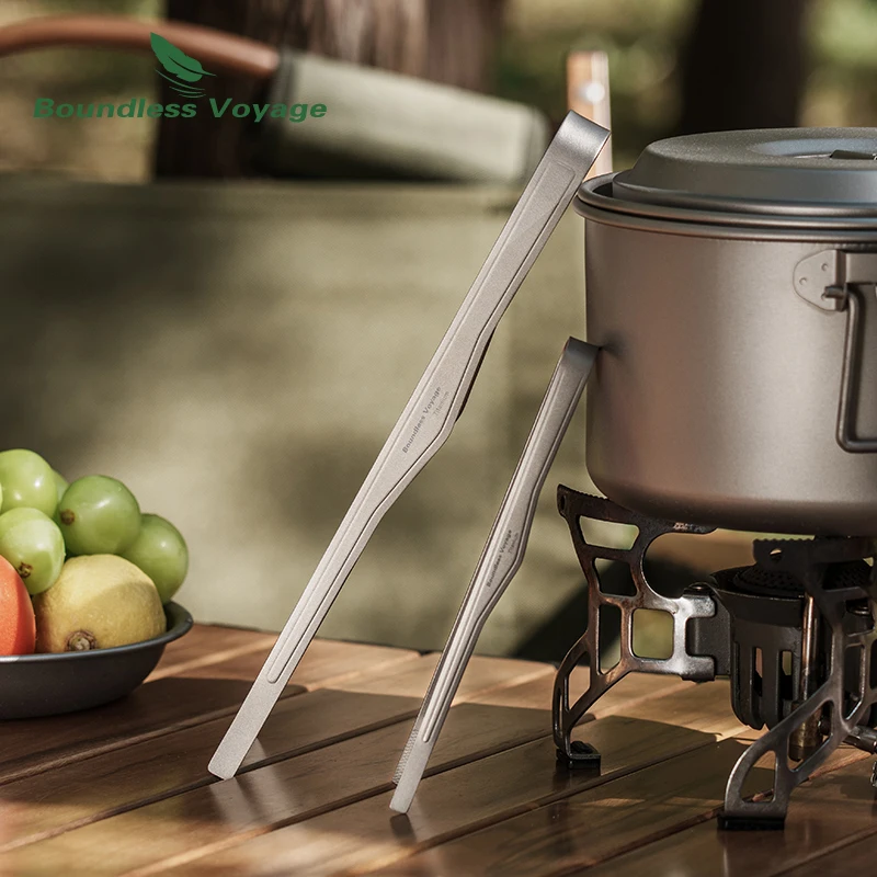 Titanium Barbecue Tongs Tea Tweezer