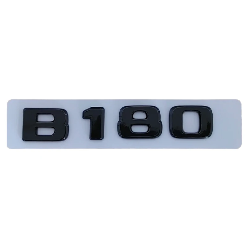3d ABS Chrome Black Logo B180 B160 B220 B260 B200 Emblem Badge Car Trunk Letters Sticker For B Class W245 W246 Accessories