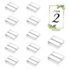10Pcs 30*25*10mm Acrylic Stand Clear Place Card Holder  Slot Wedding Table Number Display  for Sign Photo Office Menu 5