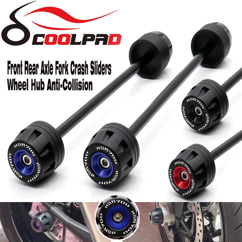 

For YAMAHA XSR900 2022 2023 Rear Front Axle Fork Crash Slider Motorbike Wheel Protector Pad XSR 900 Moto Anti-Fallen Accessories