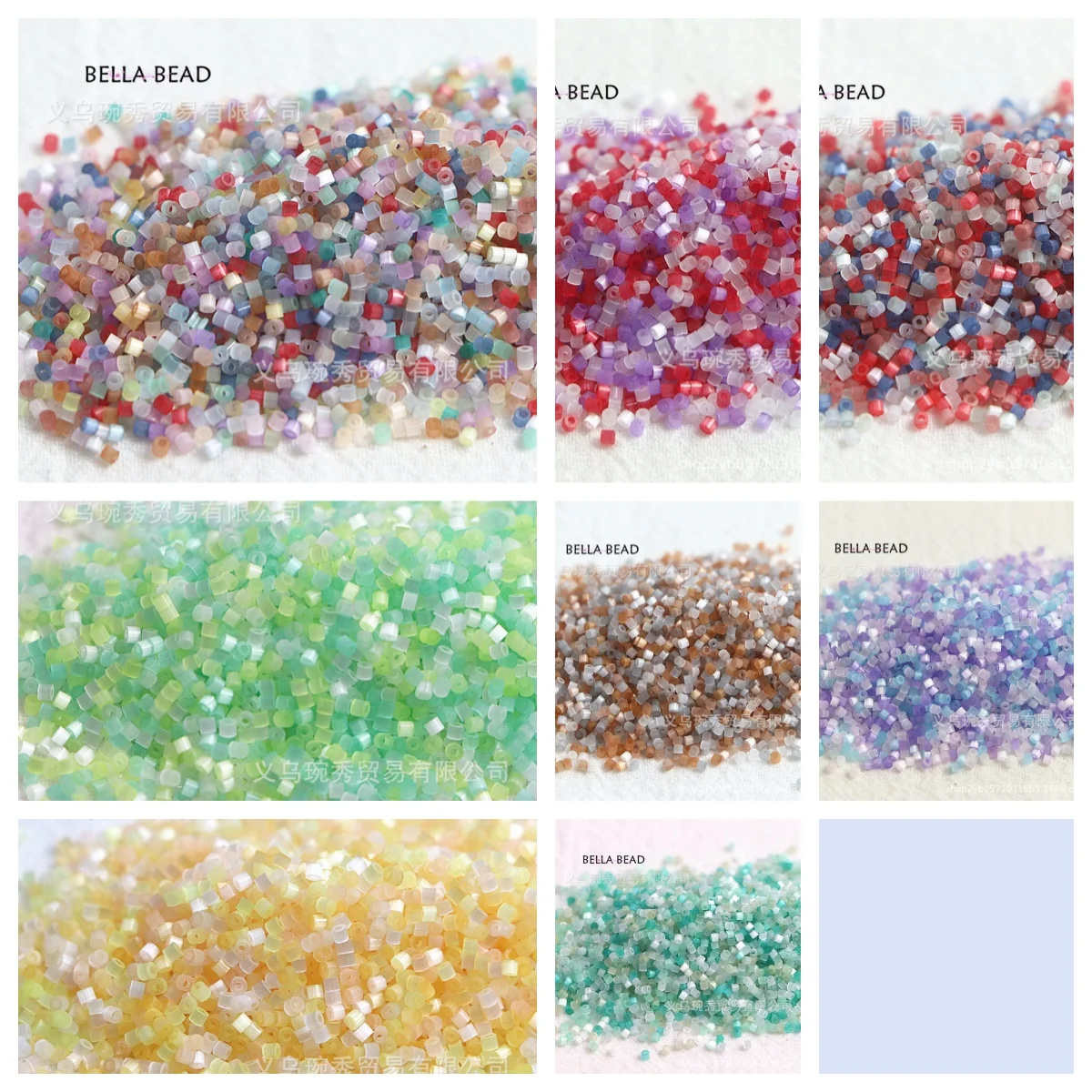 1.6mm 캣츠아이 브러쉬드 앤틱 비즈, 유리 반짝이 화이트 라이스 비즈, 수제 ..