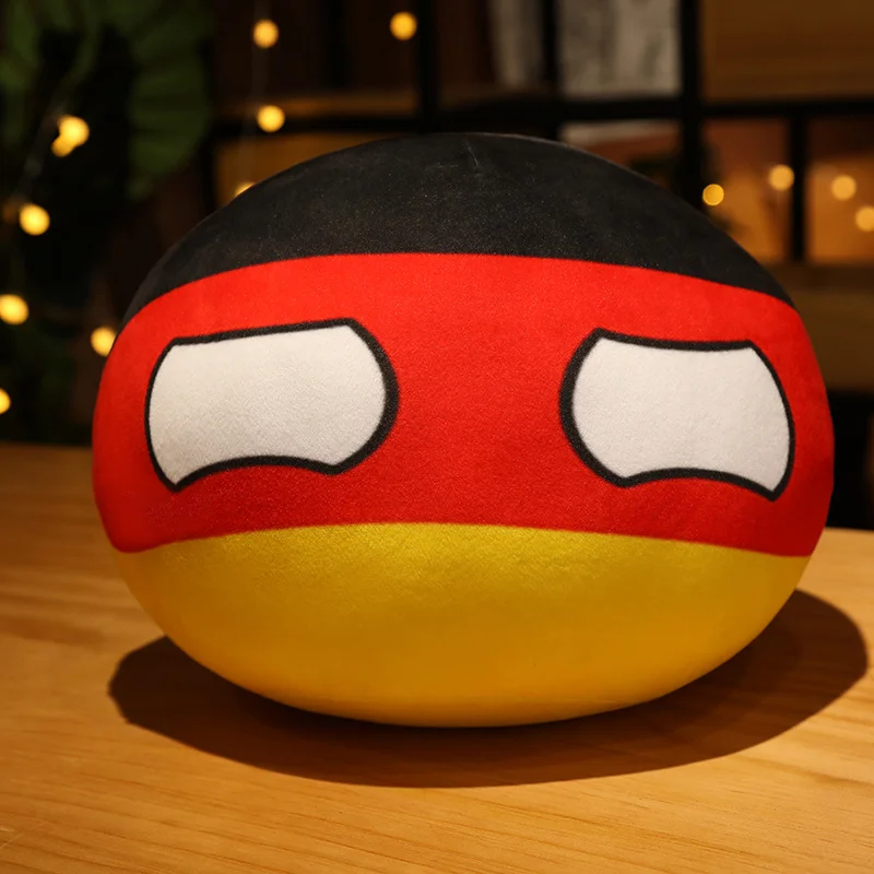 thumbnail image 1 of 10-40cm Kawaii Countryball Plush Toy Stuffed Polandball UN USA USSR FRANCE RUSSIA UK JAPAN EU CANANDA ITA RU Sofa Pillow Pendant, 1 of 5
