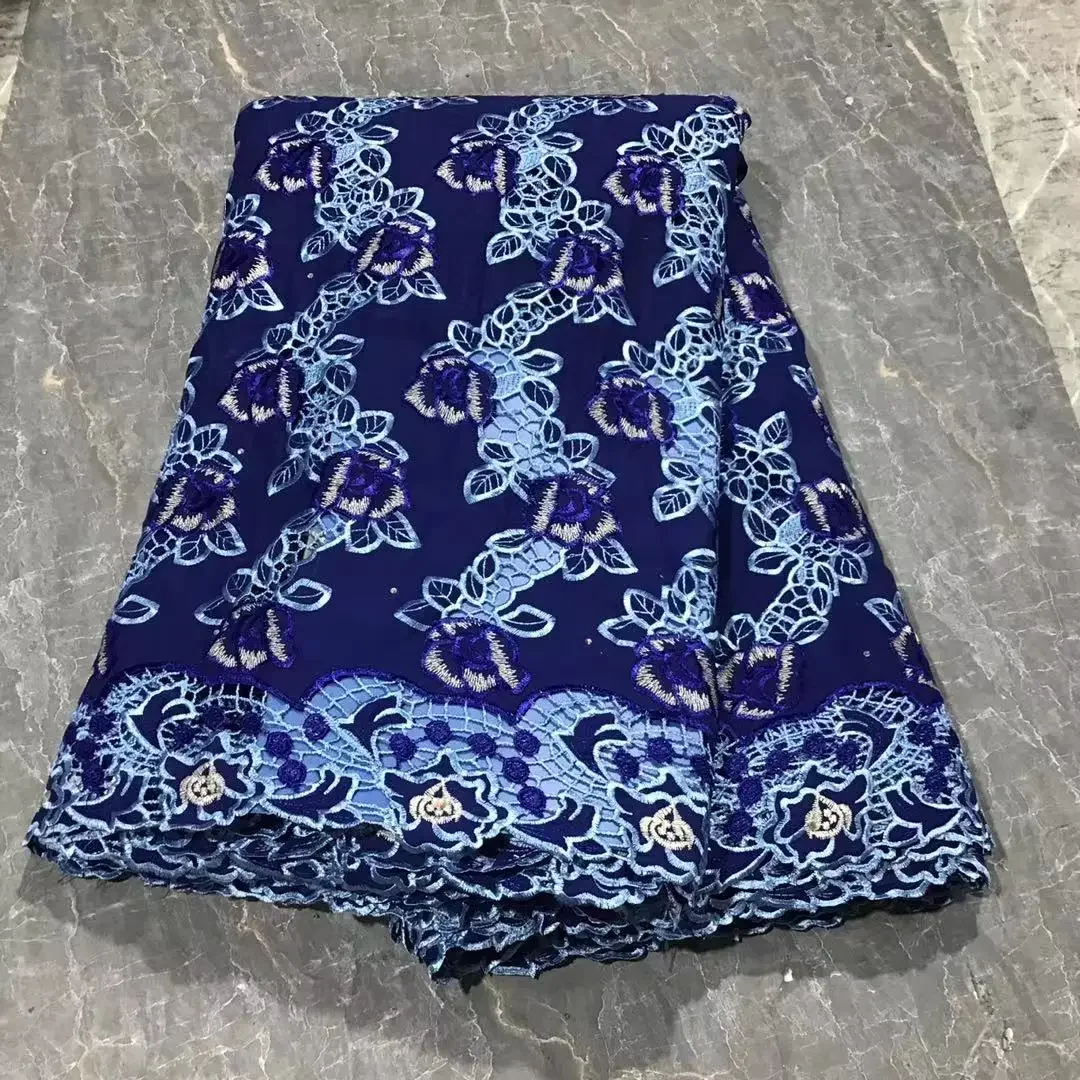 royal-blue-swiss-voile-lace-fabric-in-switzerland-2024-high-quality-cotton-african-nigerian-lace-fabric-for-party-dress-ppl2403