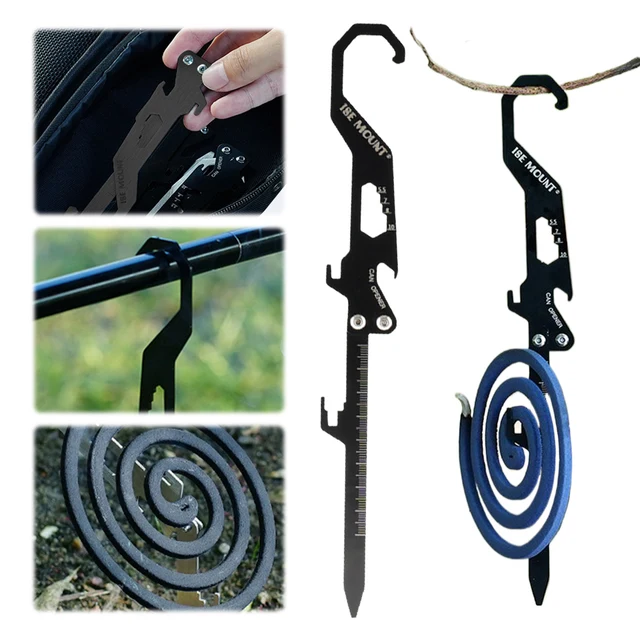 Foldable Stainless Steel Tent Pegs 2