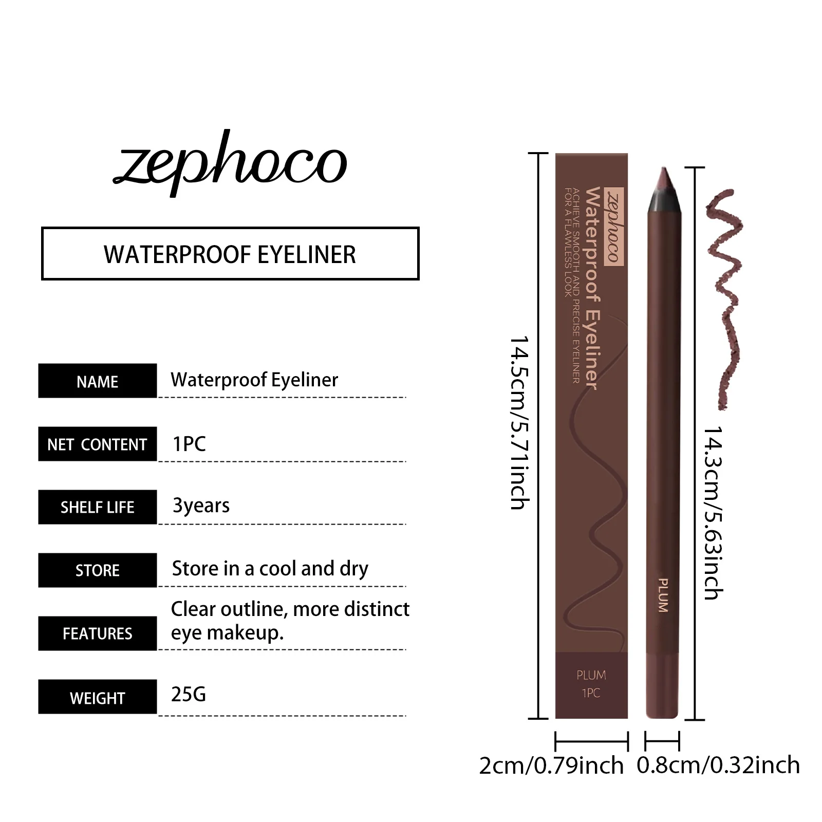 Waterproof Matte Eyeliner Gel Pen Precise Quick Dry Eye Makeup_voghion.com