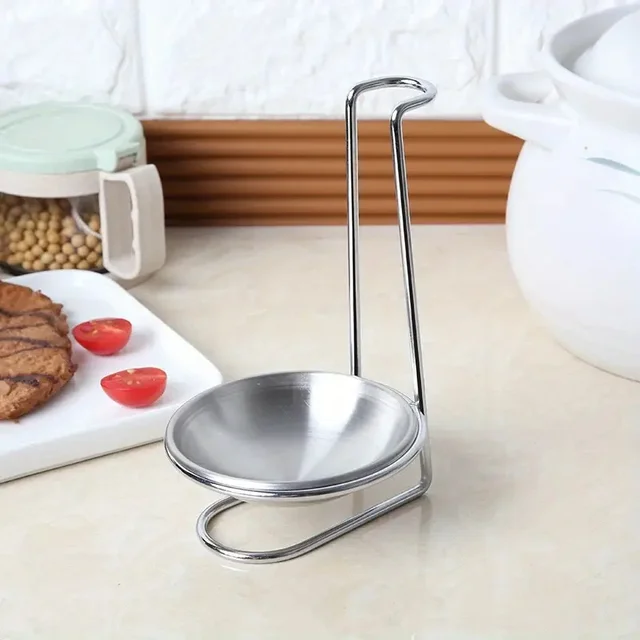 Support pour ustensiles de cuisine et bol en acier inoxydable, support organisateur Vertical peu encombrant pour comptoir, 1 paquet 1
