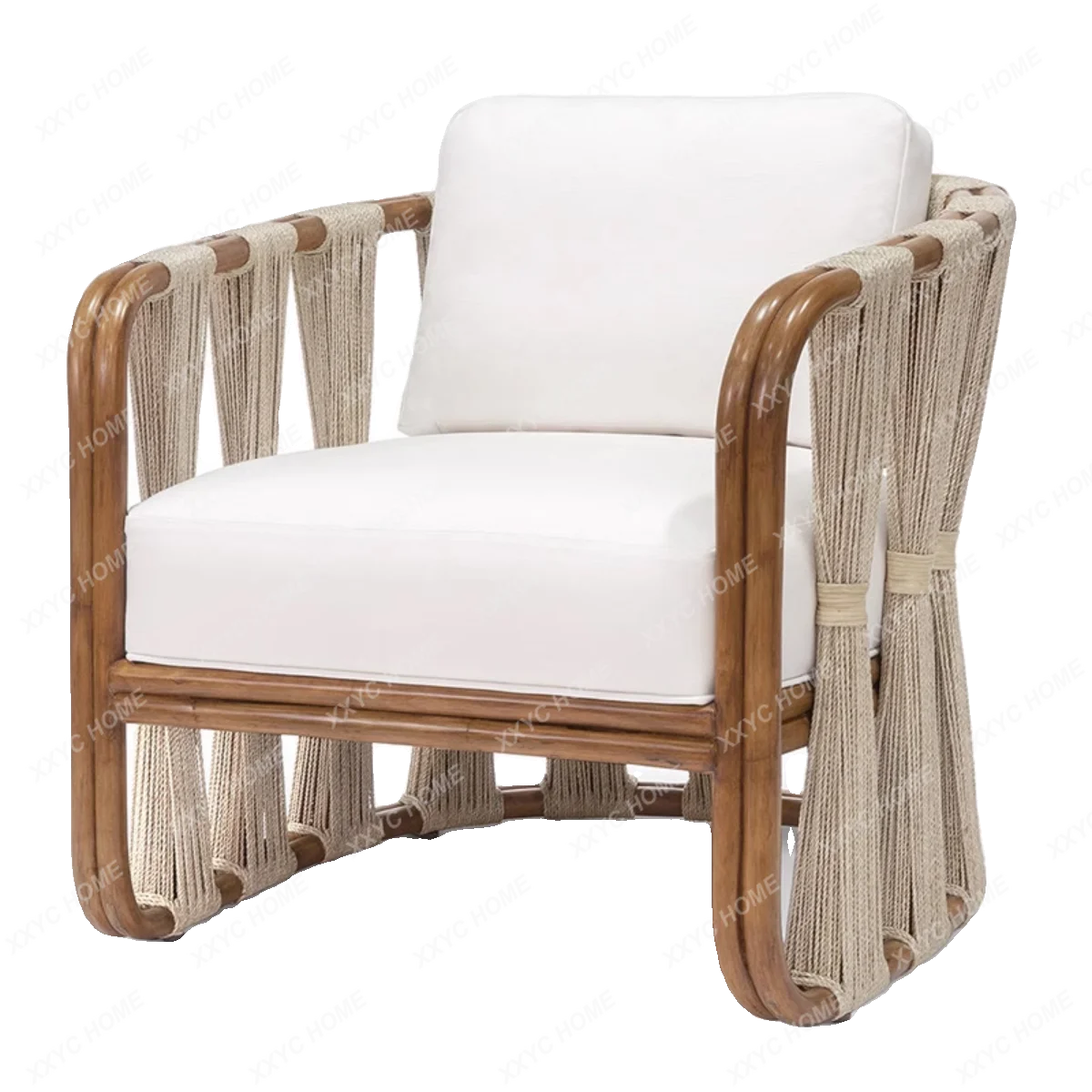 

Nordic Outdoor Rattan Leisure Creative Courtyard Garden Southeast Asia Retro Style