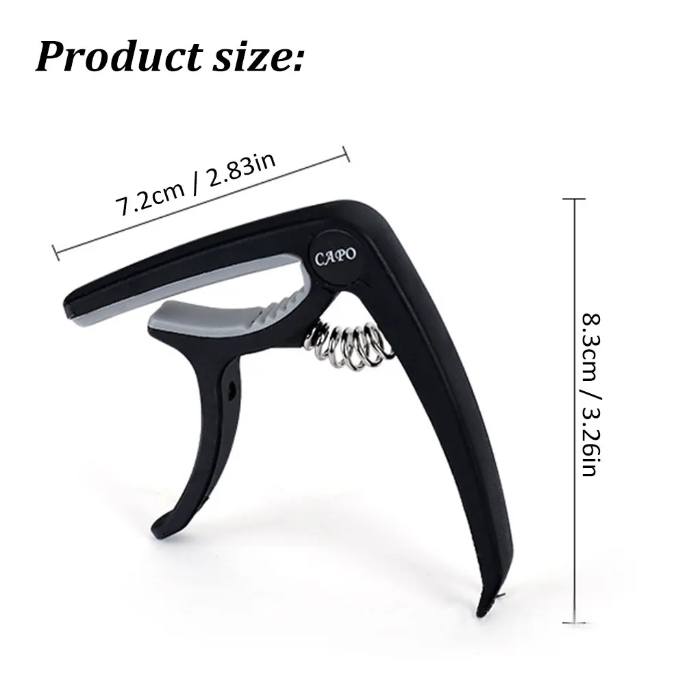 Guitar Capo for Acoustic Electric Bass Guitars Ukulele Quick Change Clamp Universal Capo Dual-Use Guitar Accessories