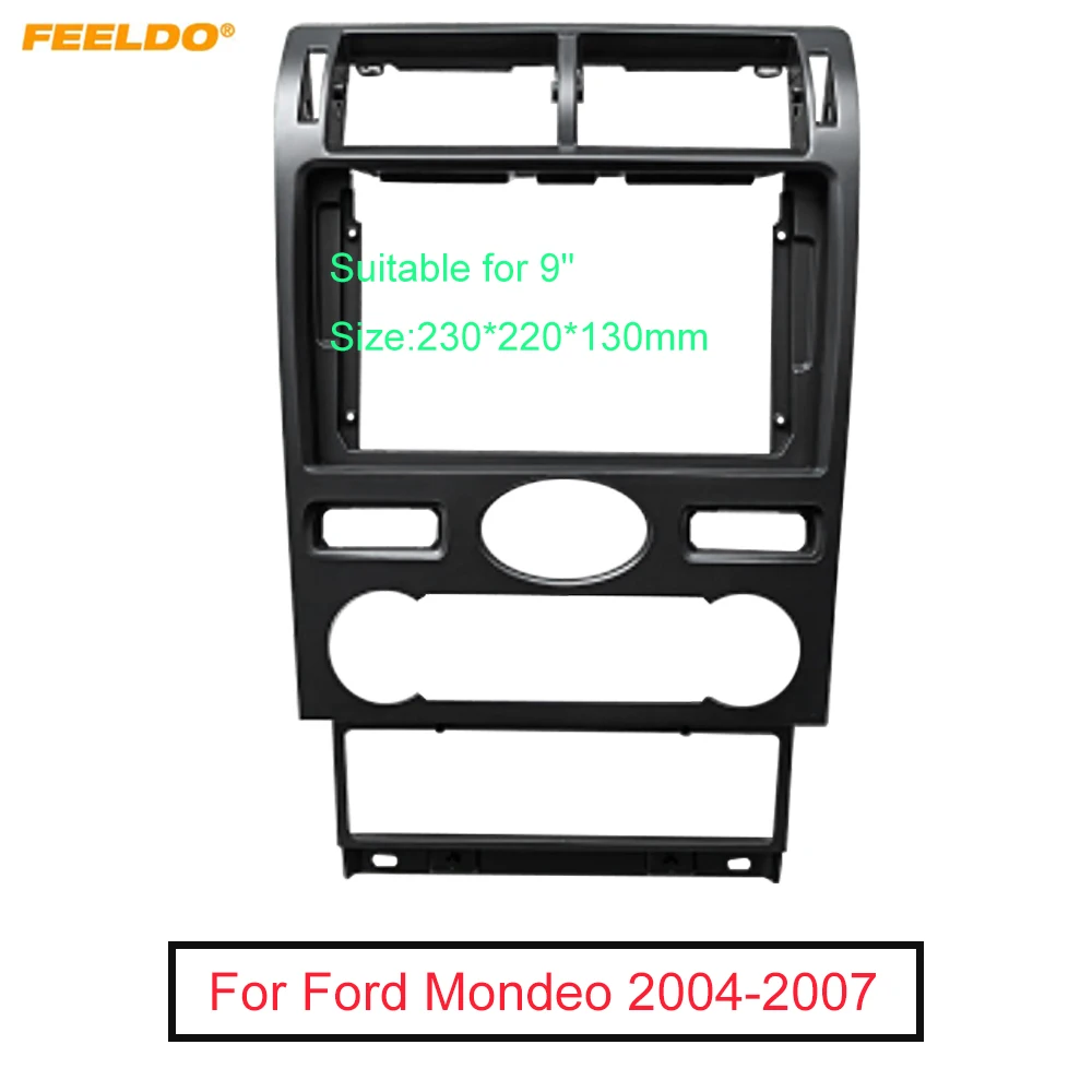 FEELDO Car 2Din Audio Face Plate Fascia Frame For Ford Mondeo (04 07) 9