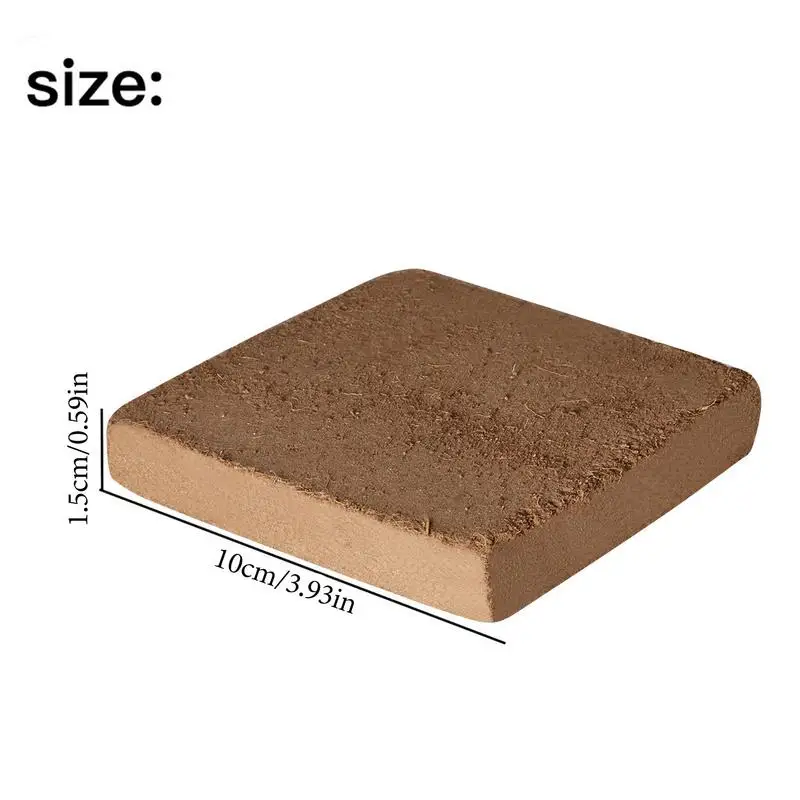 Coconut Coir Bricks Organic Coconut Bricks for Plants Compressed Gardening Coconut Fiber Brick Coconut Bricks for Raised Garden