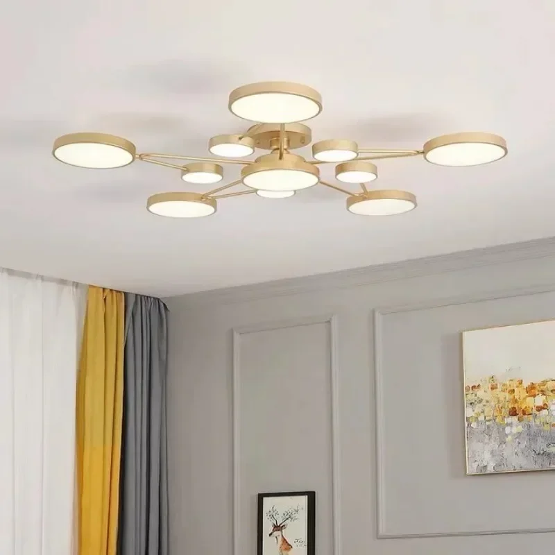 Nordic LED Chandelier Bedroom Simple Creative Modern Ceiling Lamp Living Room Kitchen Indoor Lighting Home Decorative Lighting