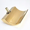 Gold/Matte Black Color Bathtub Waterfall Spout Bathtub Waterfall Inlet Faucet Handle Shower Switch Valve Stainless Steel 4