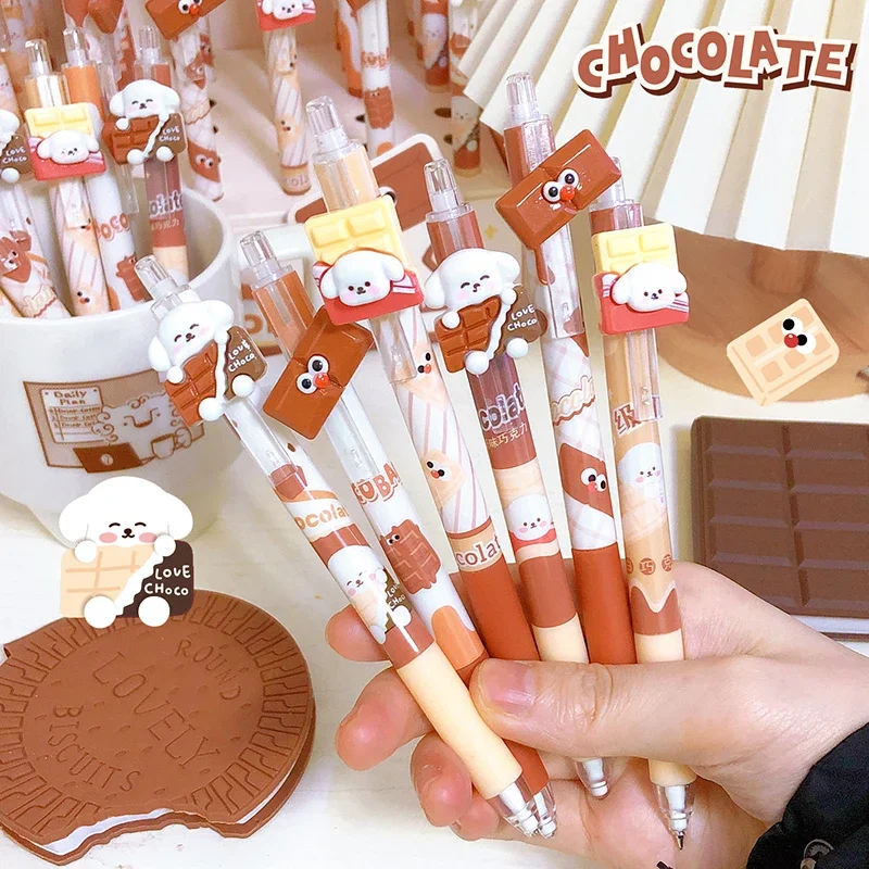 

0.5mm Mechanical Pencil Cute office Stationery School Supplies Aesthetic Pretty Stationery Kawaii Chocolate Automatic Pencils