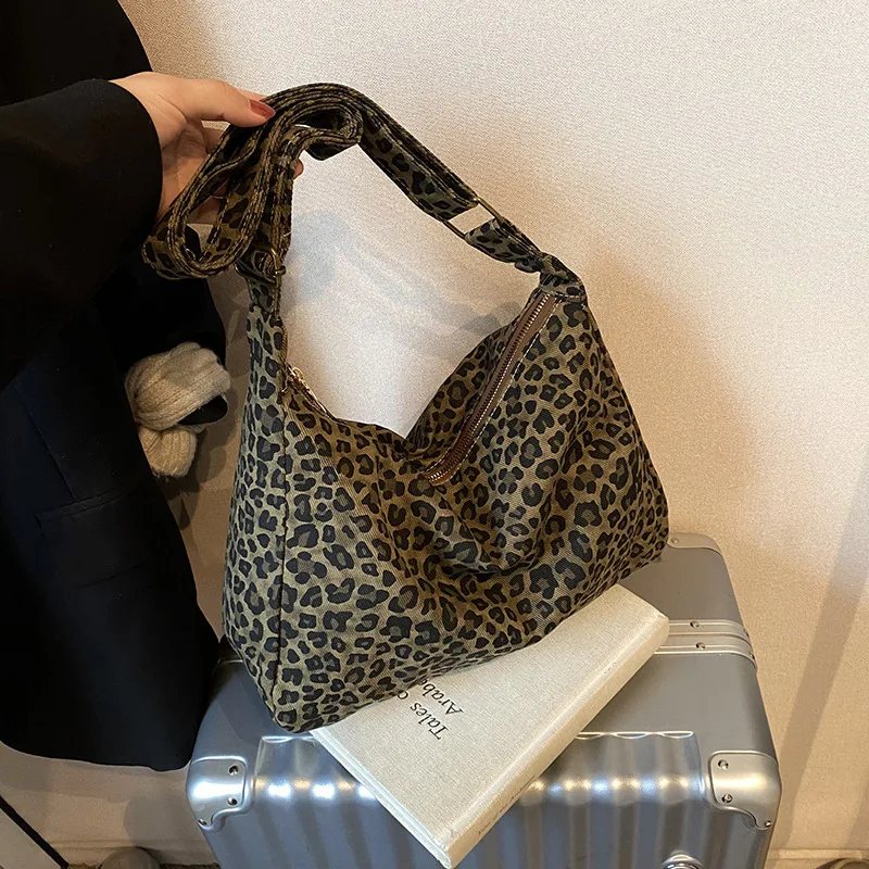 Borsa da donna in deni Hobo Bag Jean Bag grande capacità casual tasche