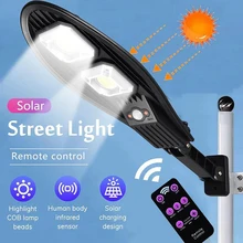  30W 12V Solar Light IP65 Waterproof LED Garden Lamp Remote Control Solar Lamp Street Lights with Motion Sensor for Outdoor 