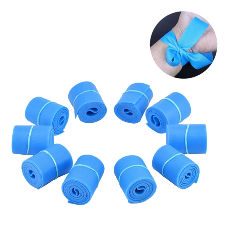 10 Rollen Einweg-Tourniquet, latexfrei, Erste-Hilfe-Zubehör für Outdoor-Tourniquet – Detail 8