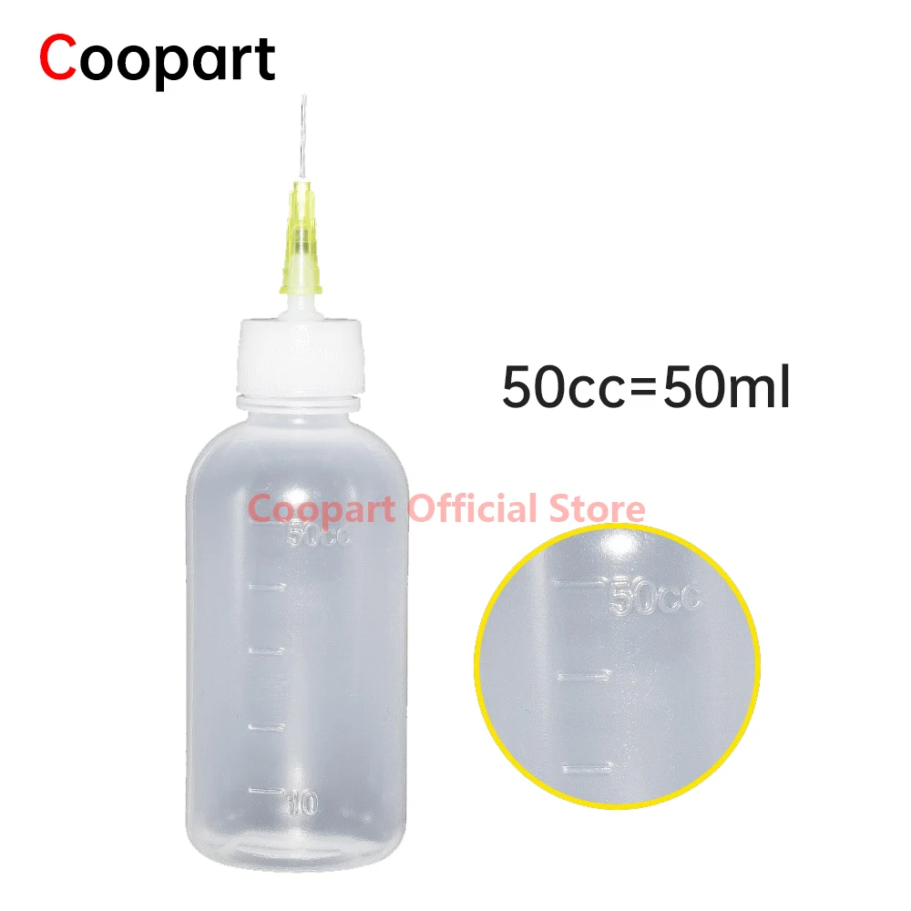 Soldering Cleaning Clear Liquid Flux Plastic Hand Bottle Needle Tip Alcohol Oil Dispenser Cleaner DIY 50ML For Phone Repair Tool soldering cleaner