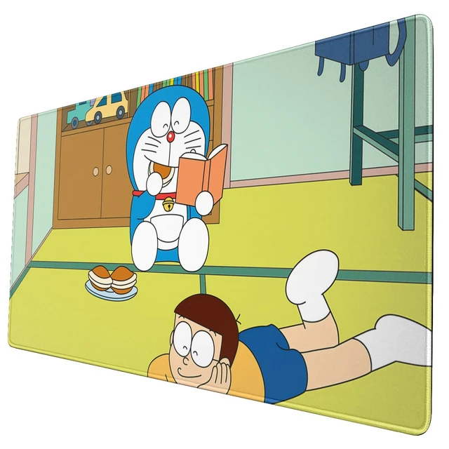 Doraemon bonito anime robort gato pc tapete de mesa mousepad xl jogos  antiderrapante borracha natural gamer mouse pad