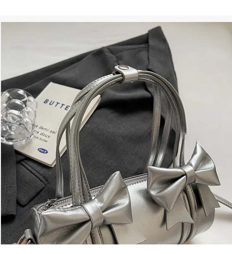 Super beliebte Nischenschleife für Damen 2024, neue, vielseitige Umhängetasche mit einer Schulter und Unterarm, zylindrischer Stocktasche_voghion.com