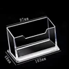 1pcs Clear Desk Shelf Box Storage Display Stand Acrylic Plastic Transparent Desktop Bussiness Card Holder Place Card Holder 4