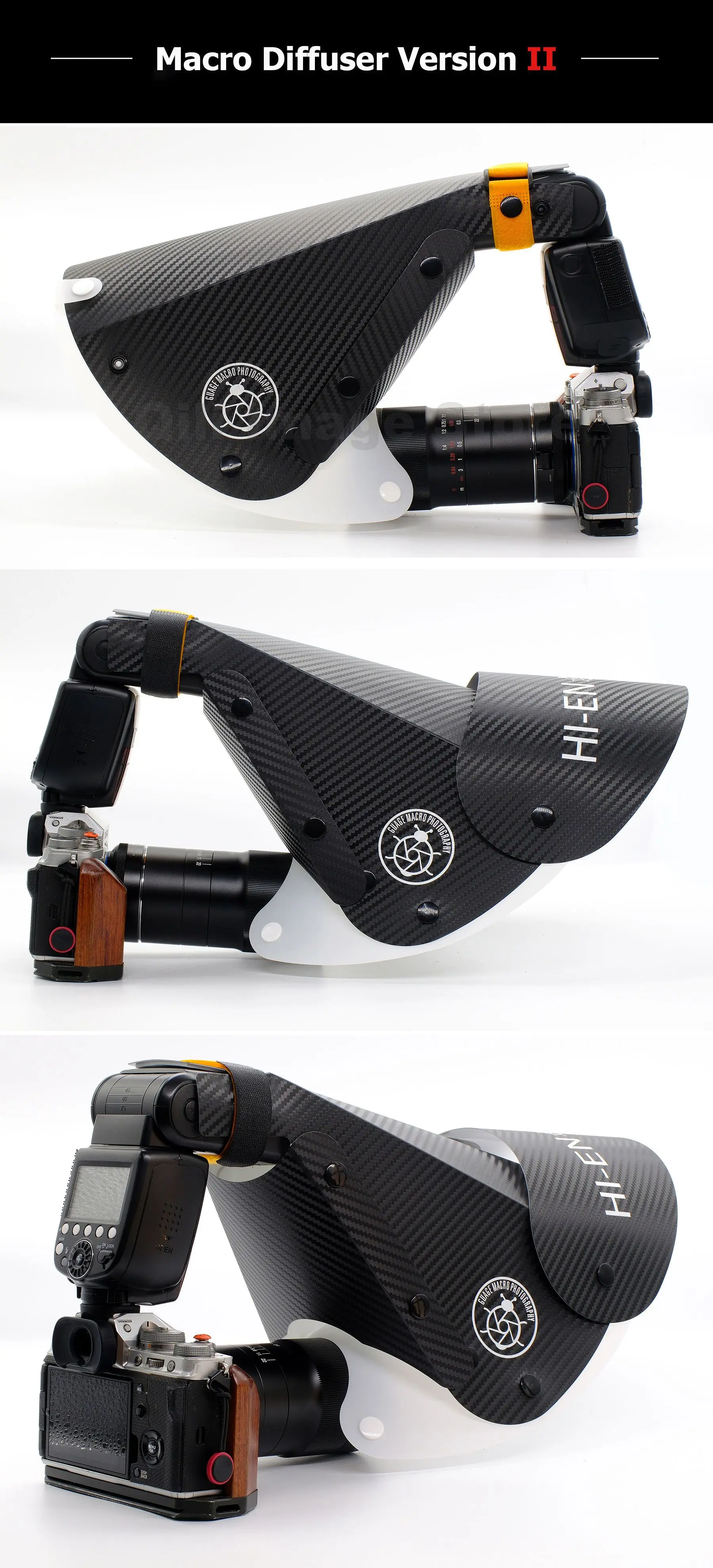 Description Picture 4 of itemUniversal Flash Diffuser Softbox Speedlight Reflector Snoot Camera Accessories for Macro Lens Shooting