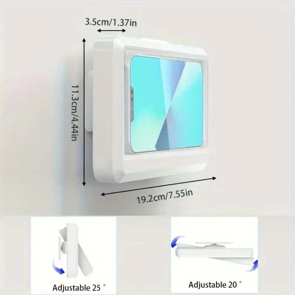 Waterproof & Anti-Fog 360° Rotating Bathroom Shower Phone Holder