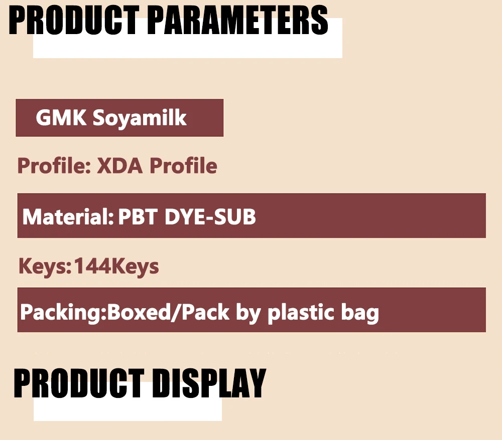 KBDiy-GMK Leite de Soja Keycap, Kit Teclado