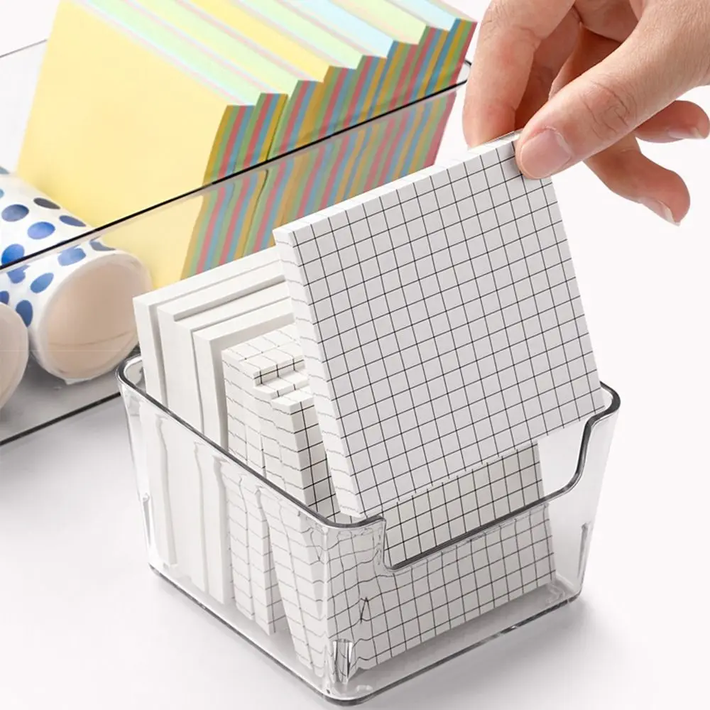 Simple Transparent Note Storage Box Acrylic Waterproof Drawer Separate Storage Case For Students Desktop Organizer stationery organizer,stationery storage box
