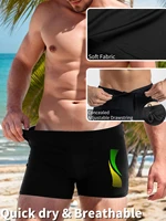 Maillot de bain avec imprimés de mode pour hommes, Boxer de plage à séchage rapide avec cordon de serrage, caleçon de maillot de bain pour garçon 4