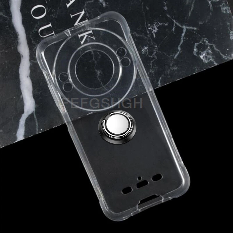 For Ulefone Power Armor 16 Pro 5.93"  Power Armor 16S Back Ring Holder Bracket Phone Cover TPU Soft Silicone Case 2