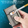 Hot selling aluminum alloy classic cigarette box rechargeable cigarette lighter 20 cigarette box metal pull 1